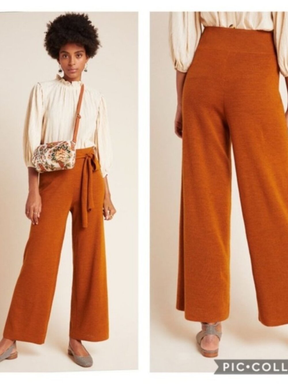NWT Anthropologie Linette Cropped Knit Pants XL